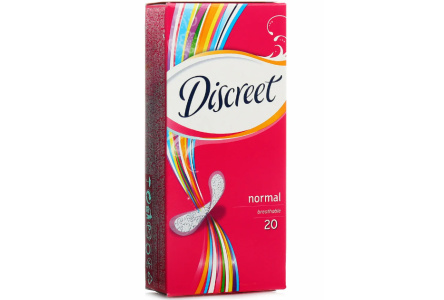 Прокладки ежедневные DISKREET 20шт Normal 1/18шт