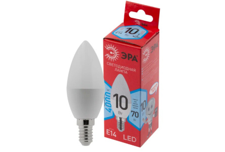 Лампа накаливания Red Line LED Е14 10Вт н/б свет 1/10шт