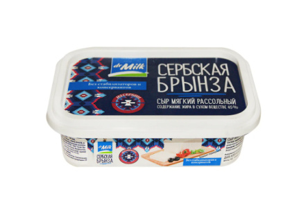 Сыр мягкий рассольный Dr Milk 150гр 45% Сербская брынза 1/12шт