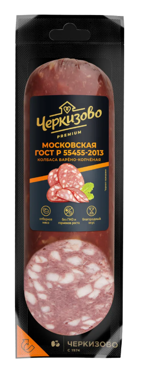 Колбаса варено-копченая ЧЕРКИЗОВО Premium 500гр Московская ГОСТ в/у 1/4шт