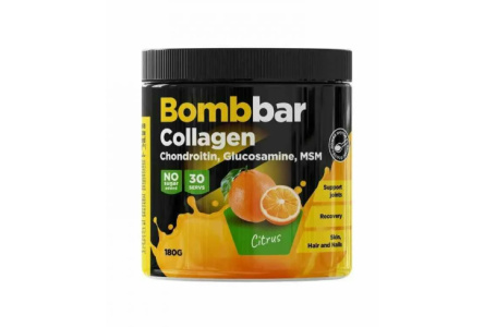 Коктейль коллаген BOMBBAR 180гр Цитрус 1/12шт
