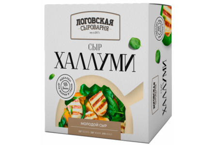 Сыр ЛОГОВСКАЯ СЫРОВАРНЯ 140гр 40% Халлуми 1/6шт