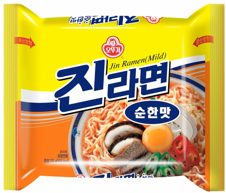 Лапша ОТТОГИ 120гр Jin Ramen Mild не острая 1/20шт