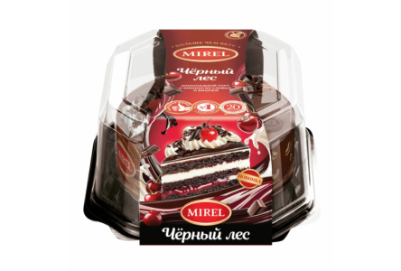 Торт MIREL 720гр Черный лес 1/6шт