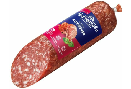 Колбаса сырокопченая ЧЕРКИЗОВО 225гр Астория салями в/у 1/6шт