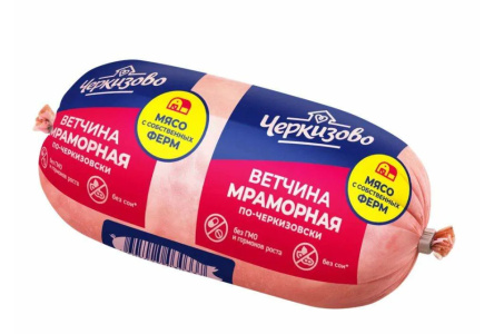 Ветчина ЧЕРКИЗОВО 400гр Мраморная по-черкизовски 1/6шт