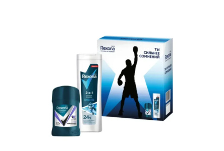 Набор подарочный REXONA MEN 150+180мл Active power 1/6шт