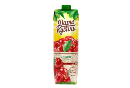 Сок/Нектар ДАРЫ КУБАНИ 0,95л Вишня/яблоко 1/6шт