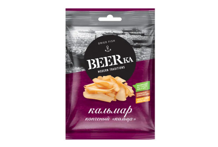 Кальмар BEERka 70гр Перуанский кольца 1/20шт