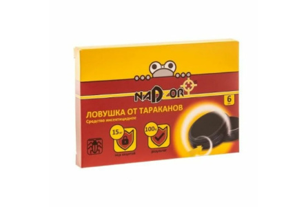 Гель NADZOR 6шт от тараканов в ловушке 1/24шт