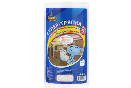 Тряпка CELESTA 70шт рулон
