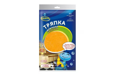Тряпка д/пола CELESTA 50*60см вискозная 1/40
