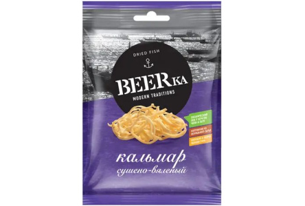 Кальмар BEERka 18гр Перуанский соломка 1/25шт