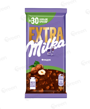 Шоколад MILKA Extra 140гр Фундук 1/15шт