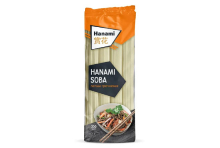 Лапша гречневая HANAMI 300гр Соба 1/40шт