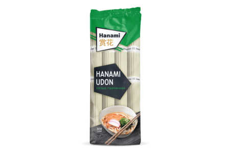 Лапша пшеничная HANAMI 300гр Удон 1/40шт