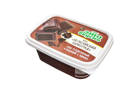 Сыр плавленый ЭТО ВКУСНО 150гр 40% Бельгийский шоколад 1/8шт Бабушкина крынка Беларусь