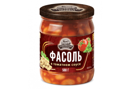 Фасоль СЕМИЛУКСКАЯ ТРАПЕЗА 500гр Белая в т/с ст/б 1/8шт