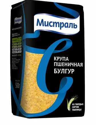 Крупа МИСТРАЛЬ 500гр Булгур пшеничная 1/12шт