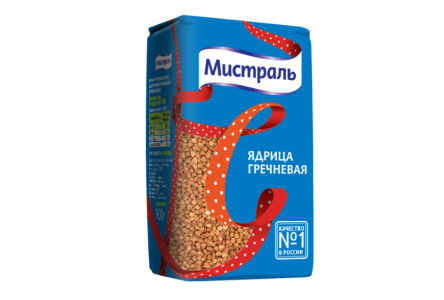Крупа МИСТРАЛЬ 900гр Гречневая ядрица 1/12шт