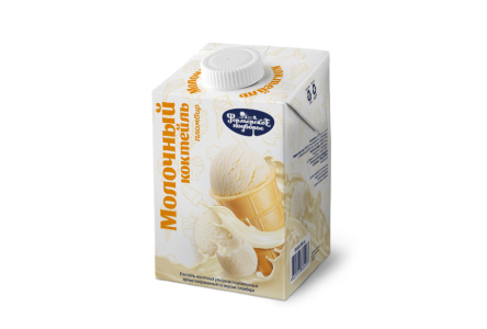 Коктейль молочный ФЕРМЕРСКОЕ ПОДВОРЬЕ 500мл 2,5% Пломбир т/п 1/12шт БЗМЖ