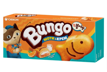 Пирожное BUNGO 120гр Молочный крем 1/20шт Orion
