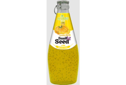 Напиток безалкогольный BASIL SEED 0,29л Банан/семена базилика ст/б 1/24шт