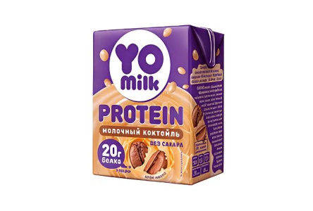 Коктейль молочный YOMILK Protein 200мл 1,5% Кофе Мокко 20гр белка 1/27шт