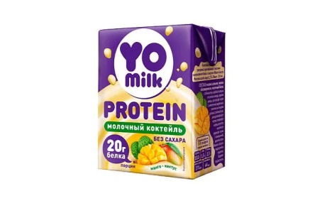 Коктейль молочный YOMILK Protein 200мл 1,5% Манго Кактус 20гр белка 1/27шт