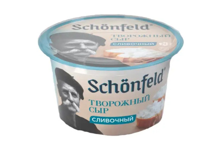 Сыр творожный SCHONFELD 140гр 65% Сливочный 1/8шт БЗМЖ