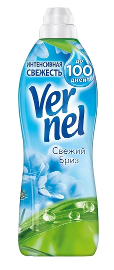 Кондиционер д/белья VERNEL 910мл Свежий бриз 1/12шт