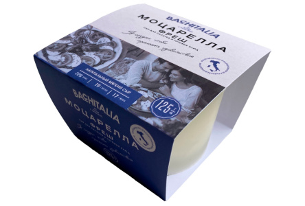 Сыр BACHITALIA 125гр 35% Моцарелла фреш классик 1/4шт