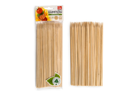 Шампуры GRIFON деревянные 200мм*100шт 1/72шт