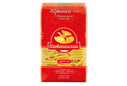 Макаронные изделия ШЕБЕКИНСКИЕ 450гр Перышки №223 А 1/20шт