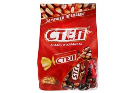 Конфеты ЗОЛОТОЙ СТЕП 174гр Арахис/карамель 1/8шт Славянка