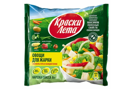 Заморож КРАСКИ ЛЕТА 400гр Овощи д/жарки 1/20шт