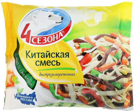 Заморож 4 СЕЗОНА 400гр Смесь Китайская 1/20шт