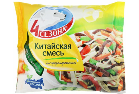 Заморож 4 СЕЗОНА 400гр Смесь Китайская 1/20шт