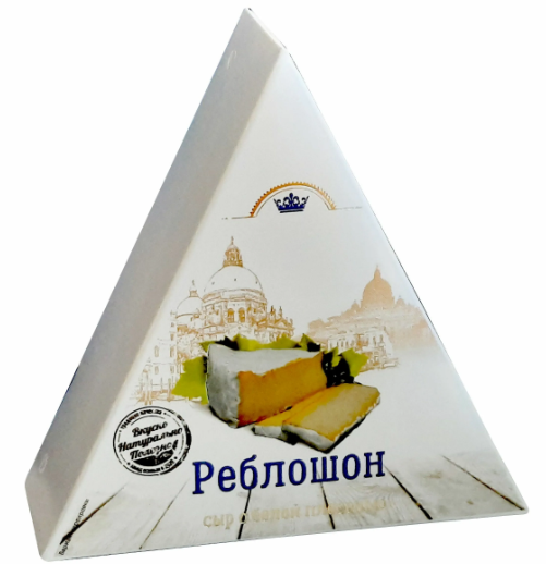 Сыр КАЛОРИЯ 90гр 50% Реблошон с белой плесенью 1/12шт