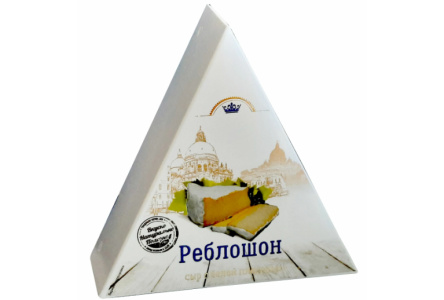 Сыр КАЛОРИЯ 90гр 50% Реблошон с белой плесенью 1/12шт