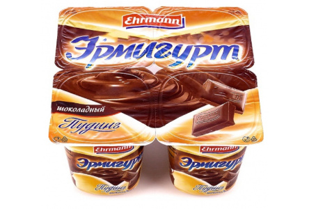 Продукт йогуртный Пудинг НЕЖНЫЙ 100гр 3,0% Шоколад 1/24шт Ehrmann Продукт без заменителя молочного ж