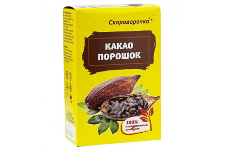 Какао-порошок СКОРОВАРОЧКА 100гр 1/70шт