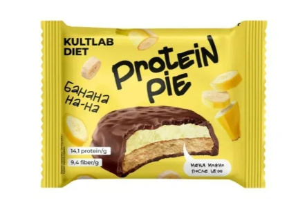 Печенье протеиновое KULTLAB DIET 45гр Банан 1/8шт