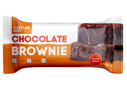 Пирожное протеиновое KULTLAB BROWNIE 50гр Шоколад 1/9шт