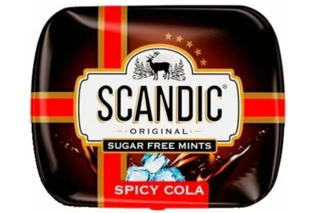 Конфеты SCANDIC 14гр Кола 1/18шт