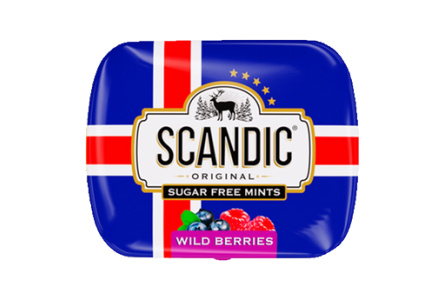 Конфеты SCANDIC 14гр Лесные ягоды 1/18шт