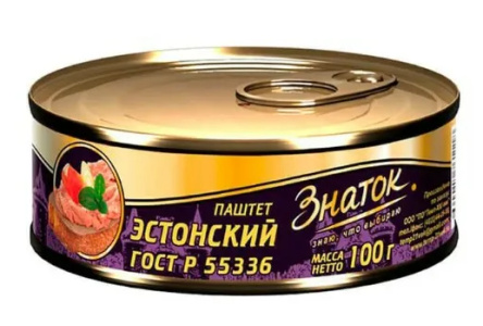 Паштет ЗНАТОК 100гр Эстонский ГОСТ ключ 1/24шт