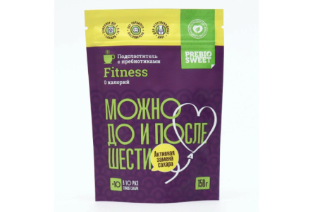 Заменитель сахара PREBIOSWEET 150гр Фитнес 1/30шт