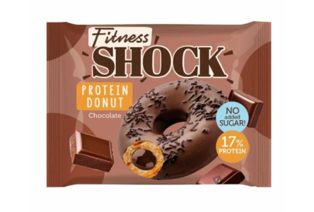 Донат протеиновый FITNES SHOCK 70гр Шоколад 1/9шт