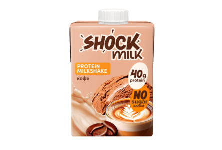 Коктейль белковый SHOCK 480мл Кофе 1/12шт